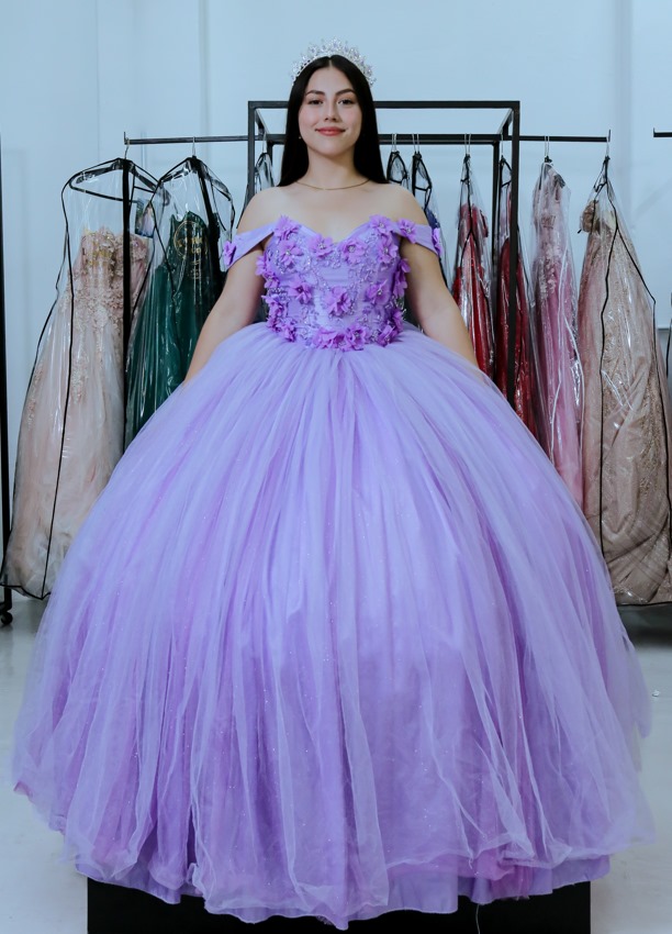 Color Lila Pedreria Para Vestidos De 15 AÃ±os Color Lila Vestidos