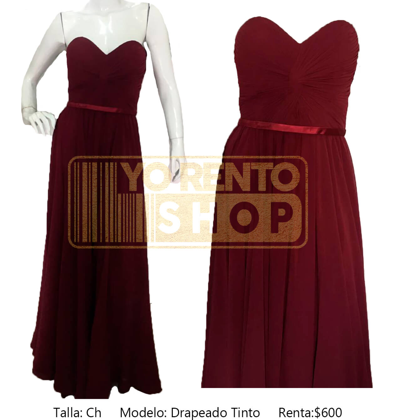 Vestido diseño drapeado YoRentoShop.com Envío a domicilio en: Aguascalientes, Baja California, Baja California Sur, Campeche, Chiapas, Chihuahua, Coahuila, Colima, Distrito Federal, Durango, Estado de México, Guanajuato, Guerrero, Hidalgo, Jalisco, Michoacán, Morelos, Nayarit, Nuevo León, Oaxaca, Puebla, Querétaro, Quintana Roo, San Luis Potosí, Sinaloa, Sonora, Tabasco, Tamaulipas, Tlaxcala, Veracruz, Yucatán. 341 413 3313