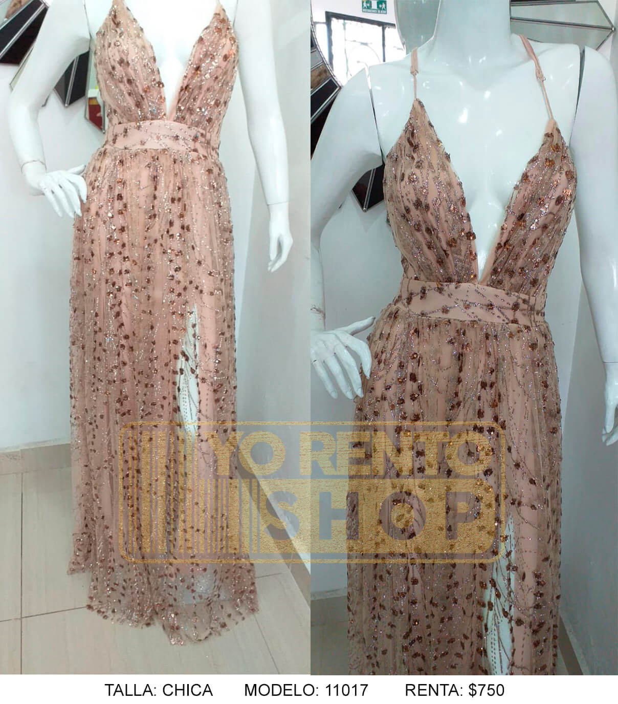 Vestido Nataly tull diseño de lentejuela (Dorado con Cafe) YoRentoShop.com Envío a domicilio en: Aguascalientes, Baja California, Baja California Sur, Campeche, Chiapas, Chihuahua, Coahuila, Colima, Distrito Federal, Durango, Estado de México, Guanajuato, Guerrero, Hidalgo, Jalisco, Michoacán, Morelos, Nayarit, Nuevo León, Oaxaca, Puebla, Querétaro, Quintana Roo, San Luis Potosí, Sinaloa, Sonora, Tabasco, Tamaulipas, Tlaxcala, Veracruz, Yucatán. 341 413 3313
