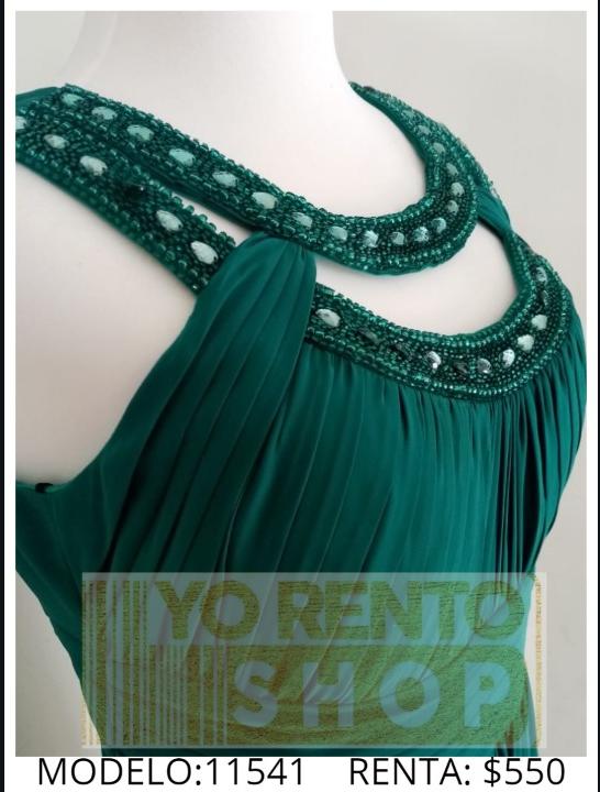 Vestido verde con pedreria en cuello YoRentoShop.com Envío a domicilio en: Aguascalientes, Baja California, Baja California Sur, Campeche, Chiapas, Chihuahua, Coahuila, Colima, Distrito Federal, Durango, Estado de México, Guanajuato, Guerrero, Hidalgo, Jalisco, Michoacán, Morelos, Nayarit, Nuevo León, Oaxaca, Puebla, Querétaro, Quintana Roo, San Luis Potosí, Sinaloa, Sonora, Tabasco, Tamaulipas, Tlaxcala, Veracruz, Yucatán. 341 413 3313